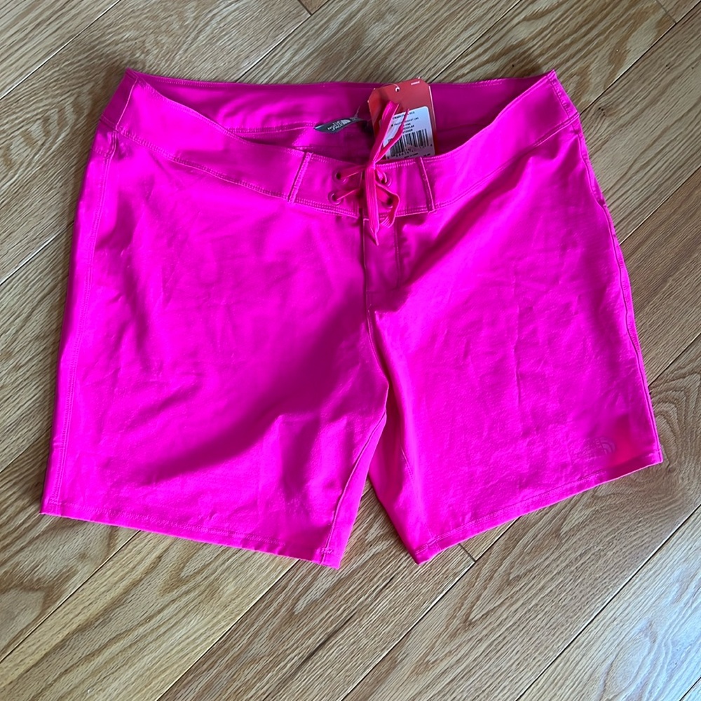 North face shorts w pacific glo pink size 14 NWT UPF 50
